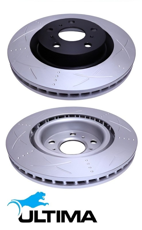 ULTIMA SLOTTED FRONT DISC BRAKE ROTORS FOR HOLDEN CALAIS VE L76 L77 L98 6.0L V8