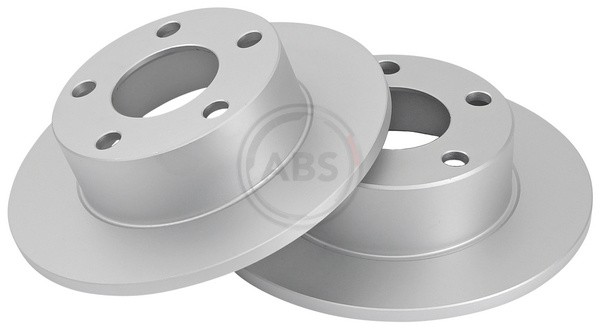 ABS 15712 Rear Brake Discs Pair 245mm Solid Fits Audi 100 200 Quattro 437615601