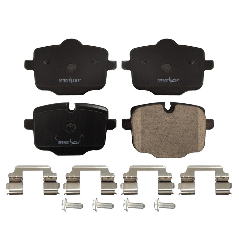 Front and Rear Disc Brake Rotors Ceramic Brake Pads Kit for 2018 - 2022 BMW X3 gallery