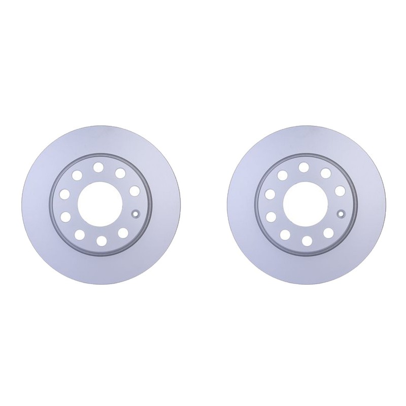 Hella Pair Set of Rear Solid 255mm Disc Brake Rotors For A4 Quattro Avant Base