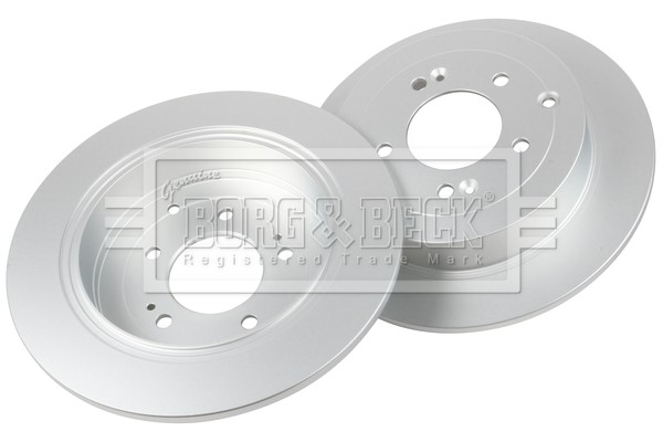 2x Brake Discs Pair Solid fits HYUNDAI TUCSON TL 1.6 Rear 15 to 20 302mm Set B&B gallery