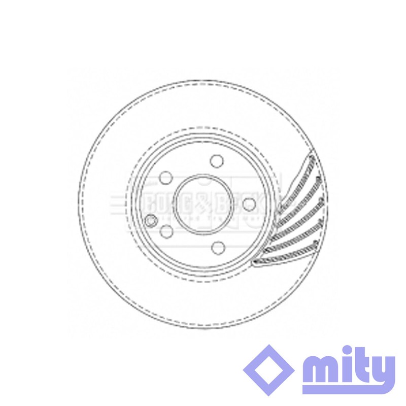 Fits Mercedes E-Class 2.6 3.0 CDi 3.2 3.5 1x Brake Disc Front Mity A2114211212