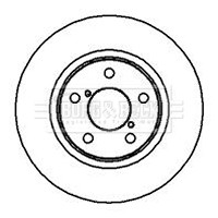 2x Brake Discs Pair Vented Front 260mm BBD5022 Borg & Beck Set 26300AE040 New gallery