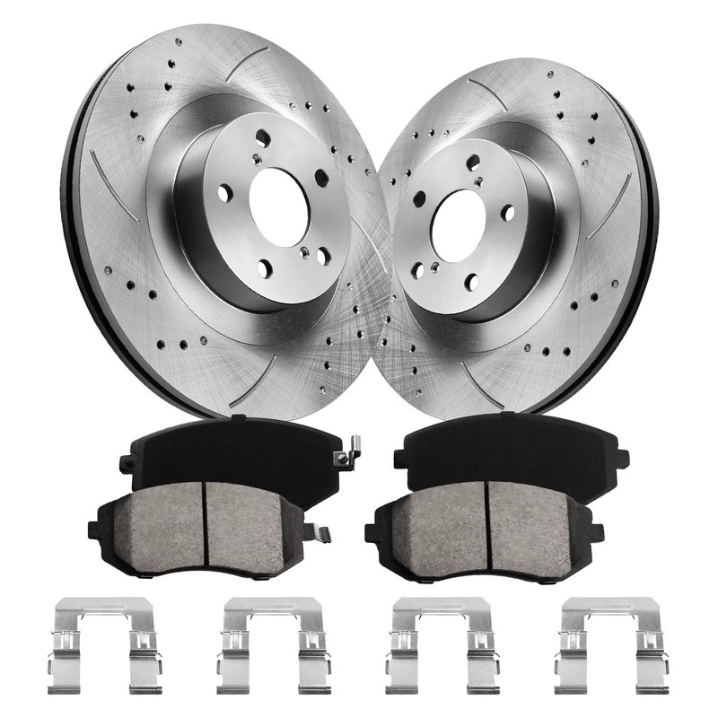 Front Brake Rotors Pads + Brake Calipers Kits fits Subaru Outback Legacy Impreza gallery