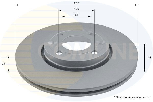 KGF Front Brake Disc Fits Renault Clio 2012- Kangoo 2008- Captur 2013- #1 gallery