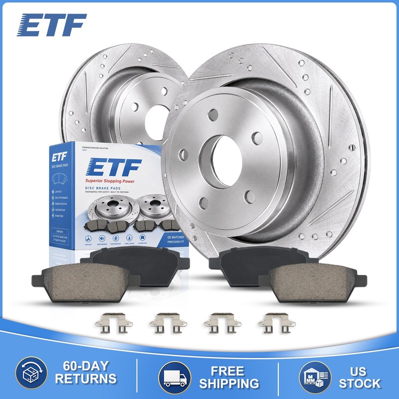 12.6" Front Drilled Rotors Ceramic Pads for Nissan Murano Maxima 	Altima