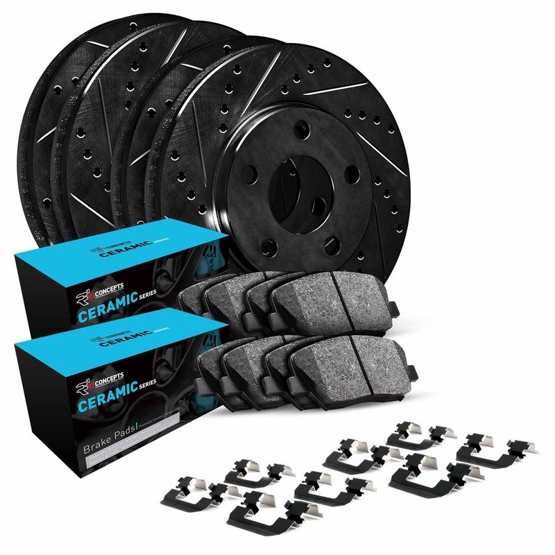 R1 Concepts Whwh2 73029 R1 E Line Series Brake Rotor D S Black W Ceramic