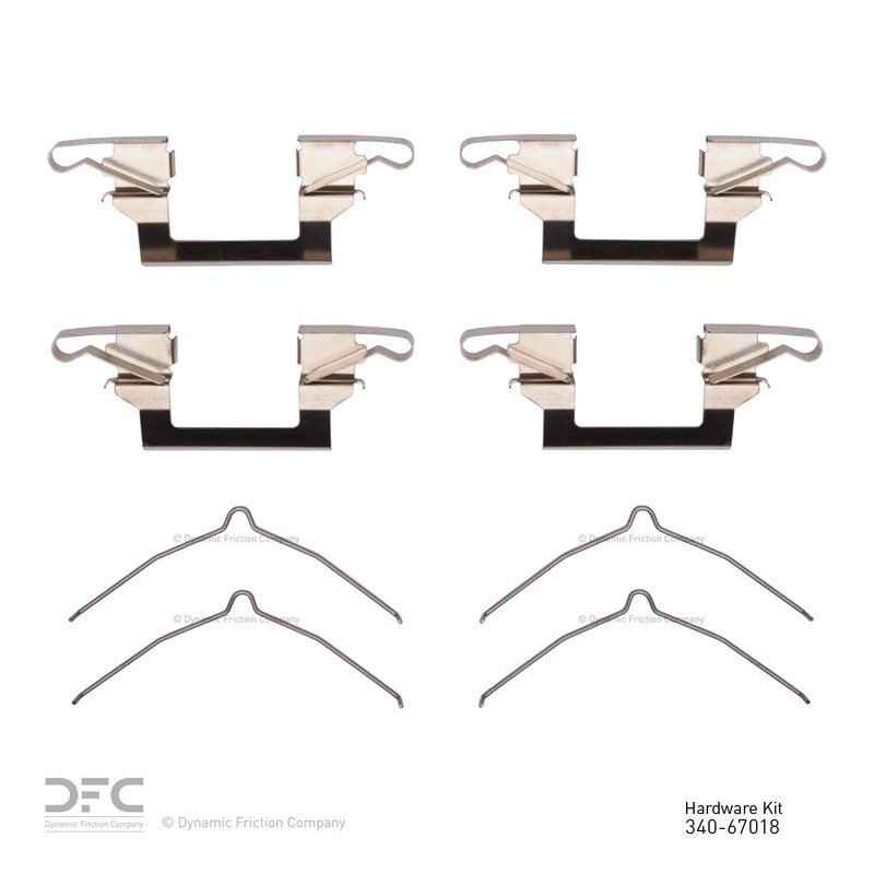 Dynamite Friction Disc Brake Hardware Kit for Pathfinder, QX4, Q45 340-67018 gallery