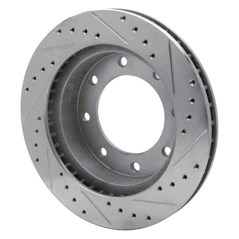 For Dodge D350 81-93 Brake Rotor eLINE Drilled & Slotted 1-Piece Front Driver gallery