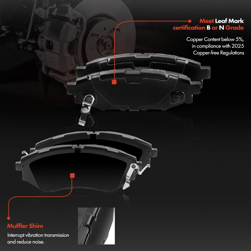 Drilled Brake Rotors & Ceramic Pads for Subaru WRX 2015-2016 Front & Rear Side gallery