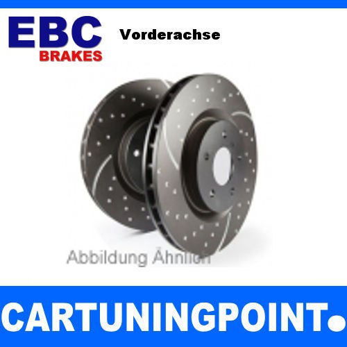 EBC Brake Discs Front Turbo Groove for Renault 9 L42 GD163