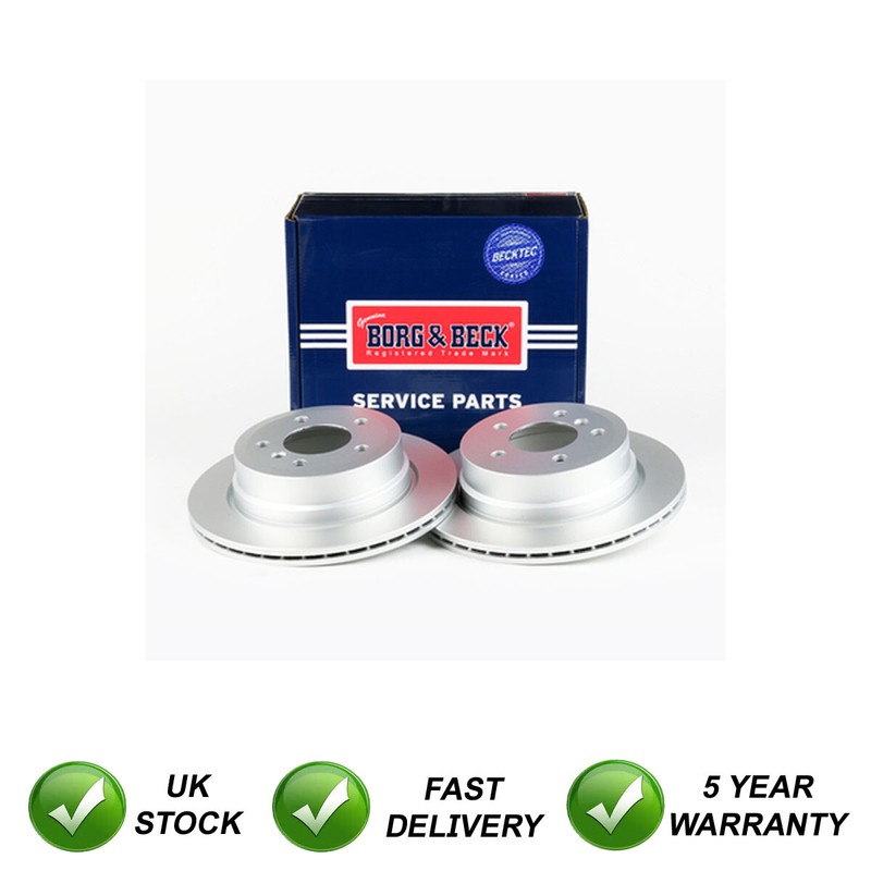 1x Brake Disc Rear SJR Fits BMW 1 Series 2007-2013 2.0 D 34216778049 gallery