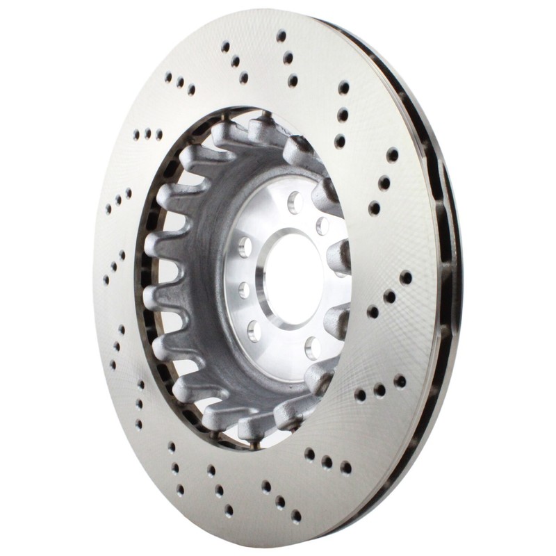 SHW Performance Rear Left Drilled 370mm Disc Brake Rotor For BMW F97 X3 F98 X4 gallery