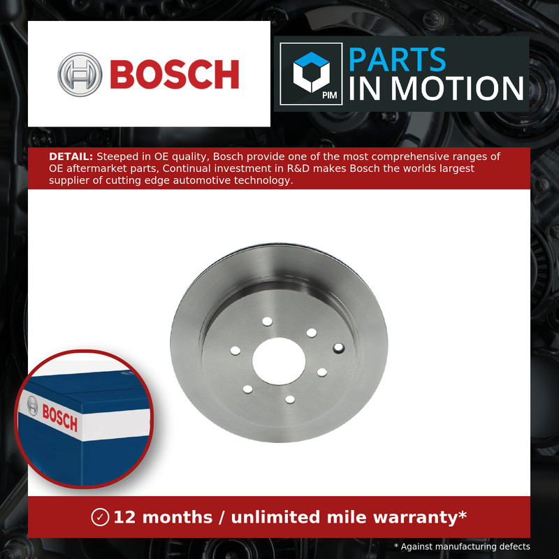 2x Brake Discs Pair Vented Rear 350mm 0986479W46 Bosch Set 432061LB0A BD2603 New