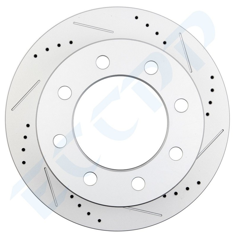 Front & Rear Drill Slot Brake Rotors For 2006-2012 Lexus IS250 Base 4WD 2.5L V6 gallery
