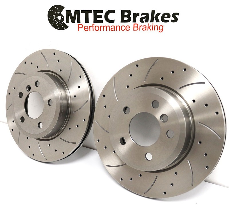 Front Perforated Brake Discs Mustache & Bearings For Range Rover Sport 3.0 gallery