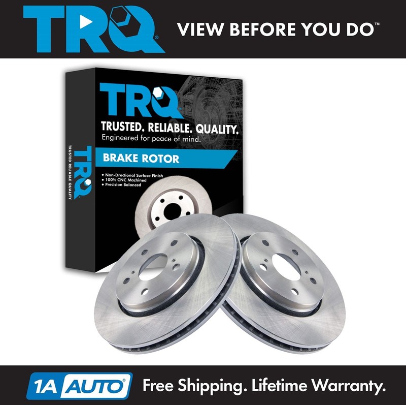 TRQ Front Brake Rotors Set For 2018-2022 Toyota C-HR