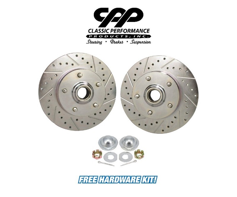 1969-72 CHEVELLE GTO 1968-69 CAMARO FIREBIRD FRONT DRILLED SLOTTED BRAKE ROTORS