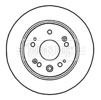 2x Brake Discs Pair Solid Rear 282mm BBD4804 Borg & Beck Set 42510S9A00 Quality gallery
