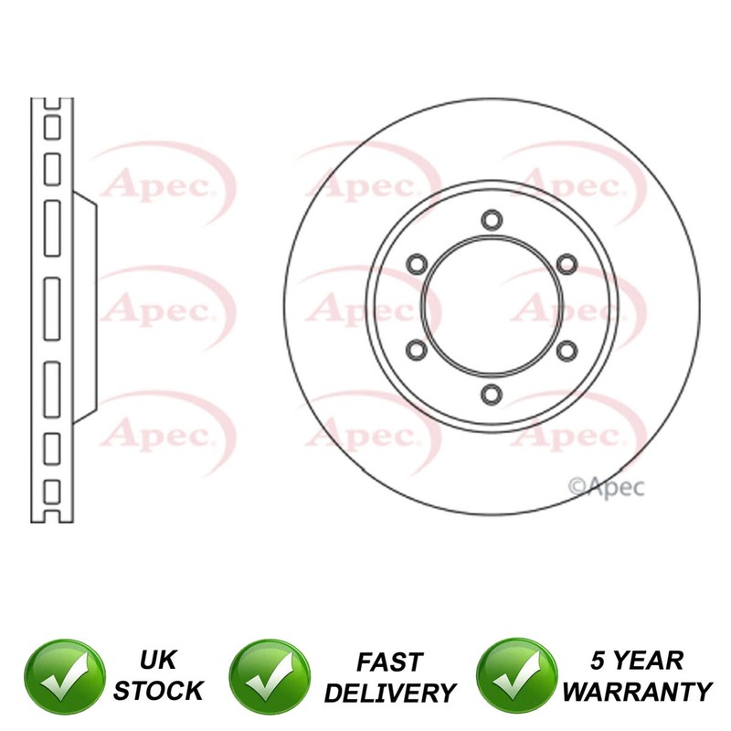 Brake Disc Front SJR Fits Isuzu Rodeo 2003-2006 2.5 D 8973088680