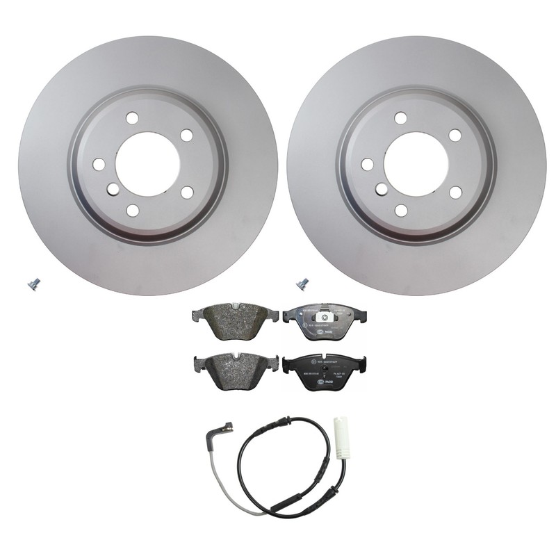 Hella Front Rotors Low-Met Disc Brake Pad Kit For BMW E90 E93 335d 335i 335is