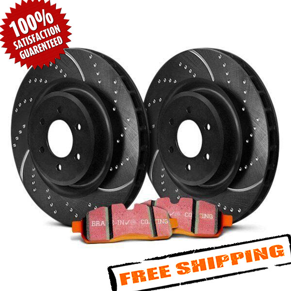 EBC Stage 8 Super Truck Dimpled & Slotted Rear Brake Kit for 07-17 Toyota Tundra