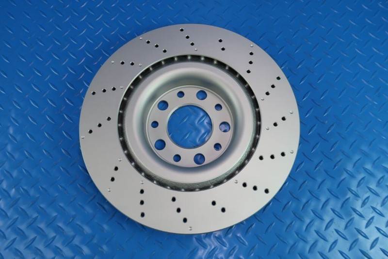 Alfa Romeo Giulia front rear brake pads & drilled rotors TopEuro #11327 gallery