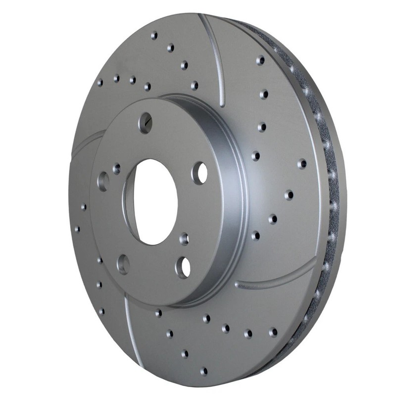 Bison Performance Pair Set Front Drilled Coat 275mm Brake Rotors for ES300 Camry gallery