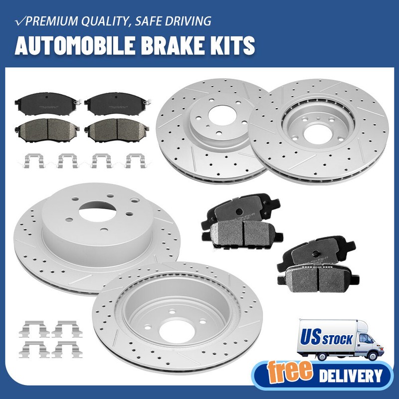 Front & Rear Rotors & Ceramic Pads for 2011-2018Nissan Murano Infiniti QX70 M37