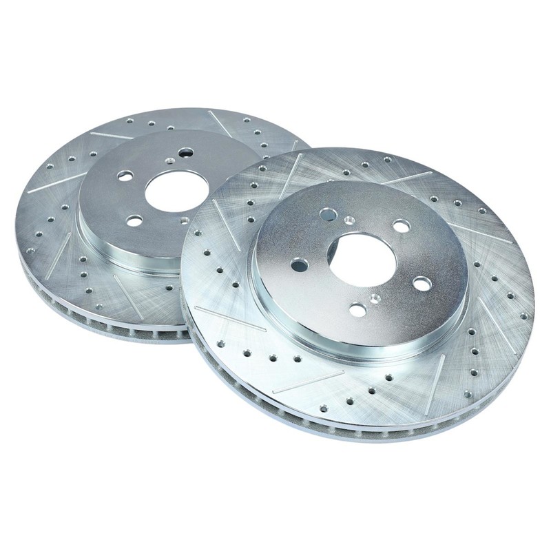 2-Wheel Set Brake Discs Front for Lexus RX350 RX400h Toyota Highlander RX330