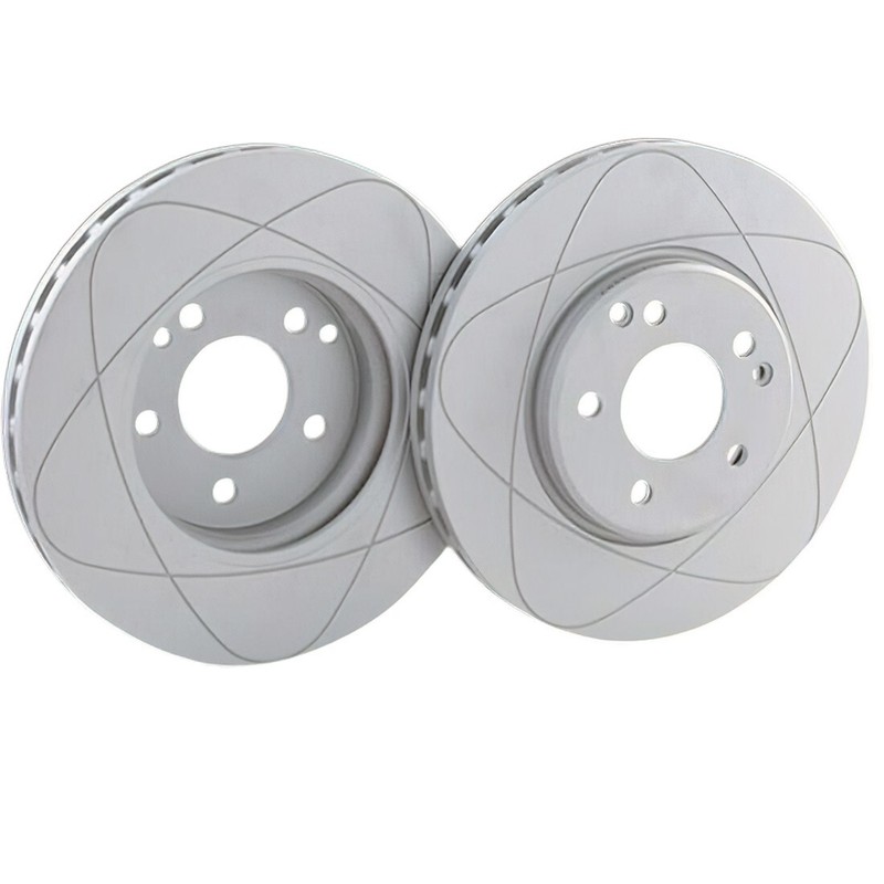 Rear Premium Slotted Disc Brake Rotors For Mazda 626, Protege, Ford Probe; 261mm