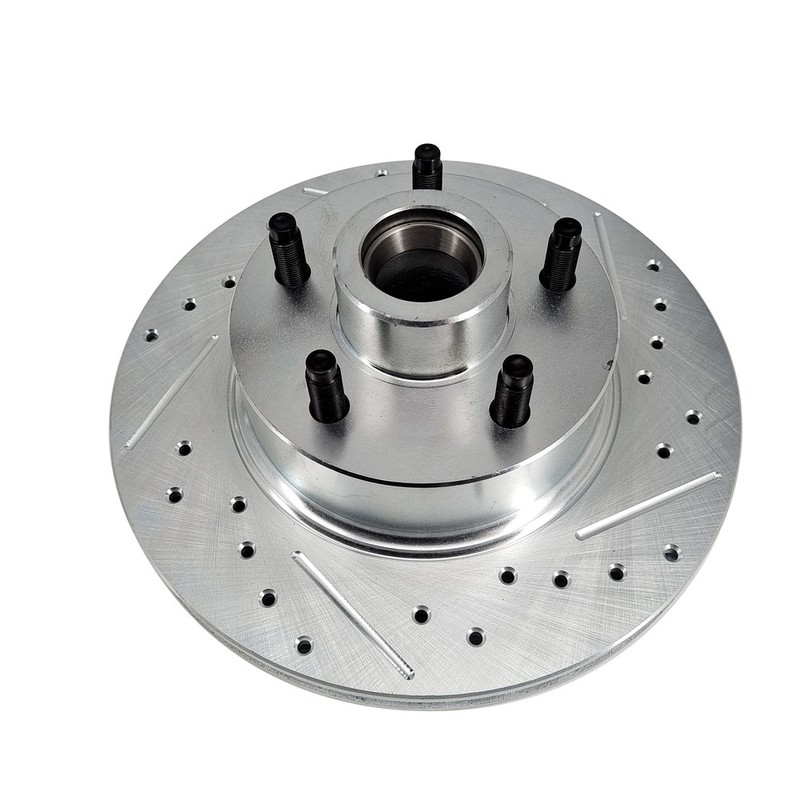 11" Disc Brake Conversion Kit for Ford Cars 54-56 drilled and slotted rotors New gallery