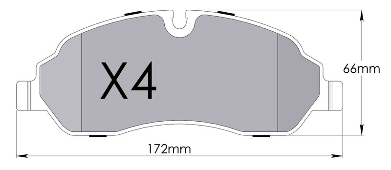 Ford Transit Front Brake Discs Pads Mk8 2014 - Twin Rear Wheel gallery
