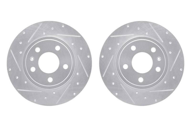 For Audi A4 Quattro 05-09 R1 Concepts Drilled & Slotted Rear Brake Rotor Set gallery