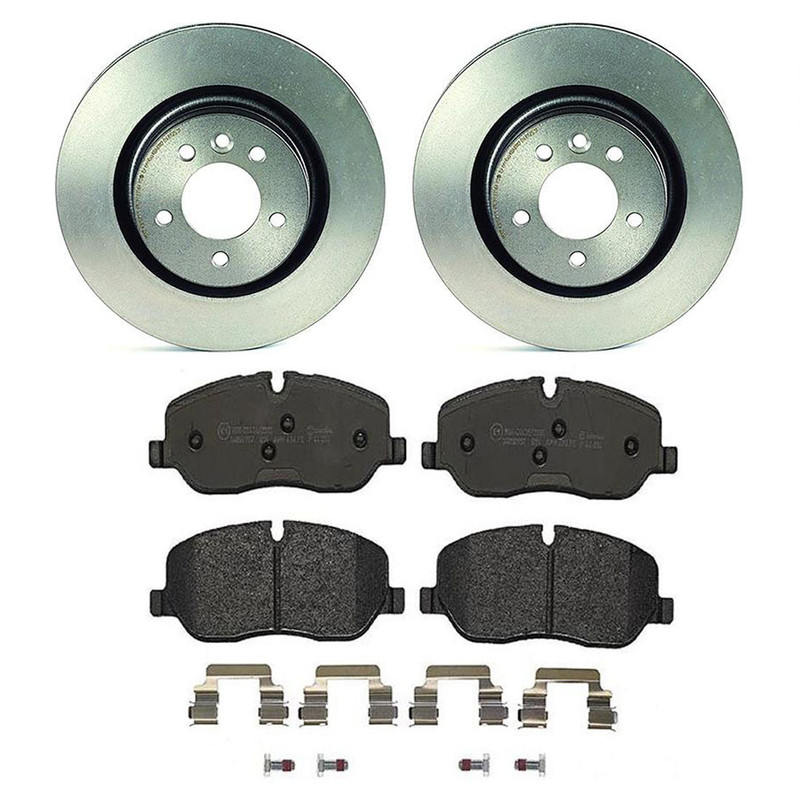 Brembo Front Brake Kit Low-Met Pads Sensor Disc Rotors for Land Rover LR3 05-06 gallery