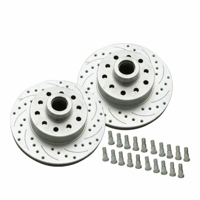 Helix SureStop 11″ Mustang II IFS Rotors 5×4.75 GM Bolt Pattern Drilled Slotted