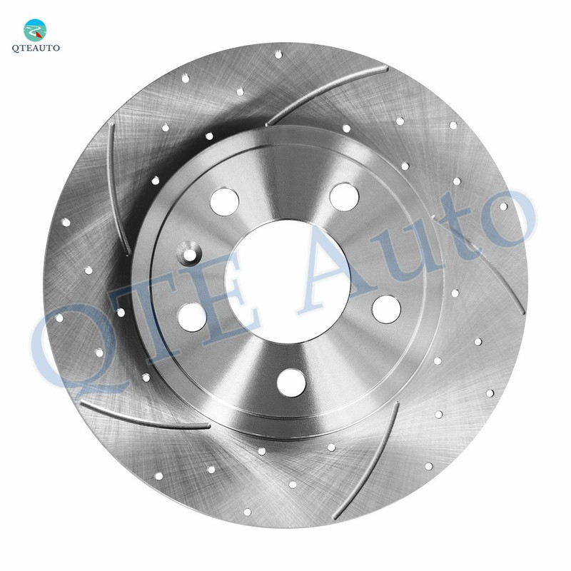 Set of 4 Front-Rear Drilled Slotted Brake Disc Rotors For 2005-2009 Audi A4 gallery