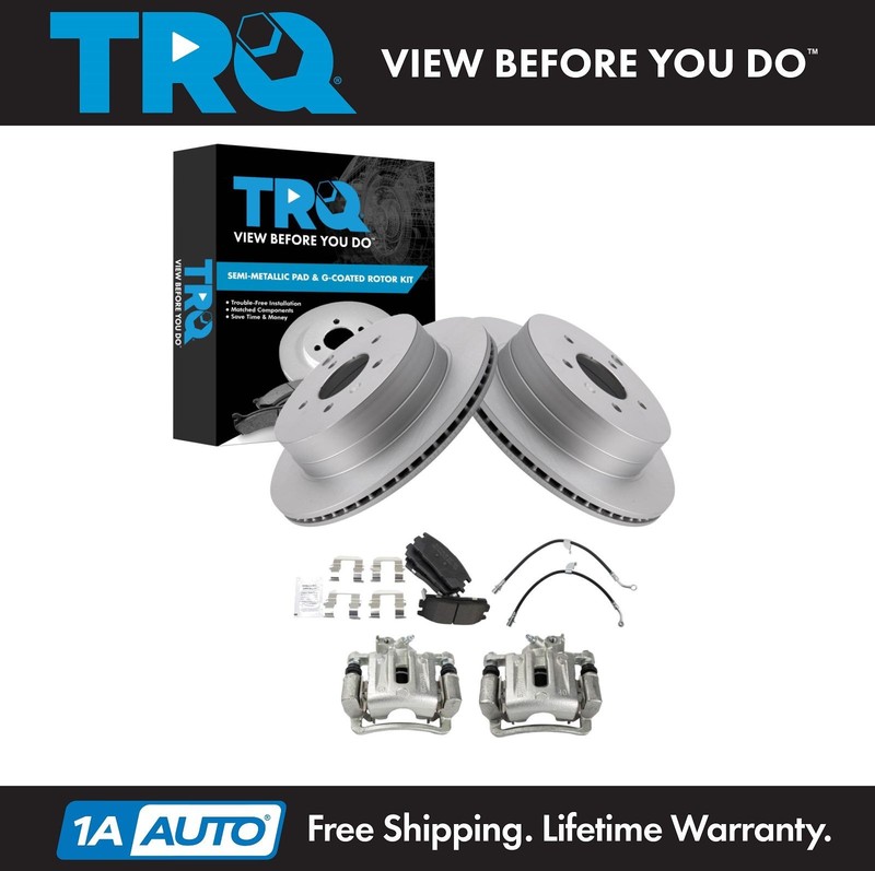 TRQ Rear Brake Pad & Rotor Kit For Chevrolet Saturn