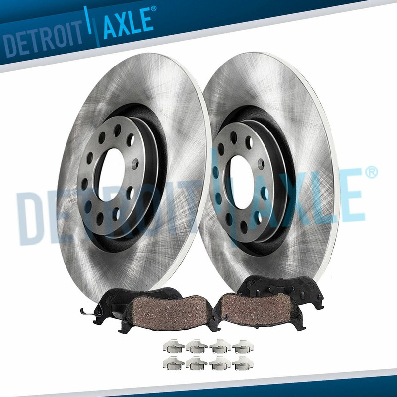 11.25″ Rear Disc Brake Rotors + Ceramic Pads for 2006 – 2008 Volkswagen VW GTI