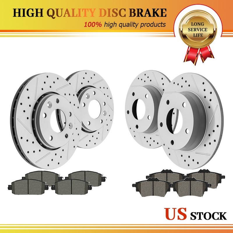 11.02″ Front & 10.24″ Rear Brake Rotors Brake Pads for Nissan Sentra 2020 – 2024