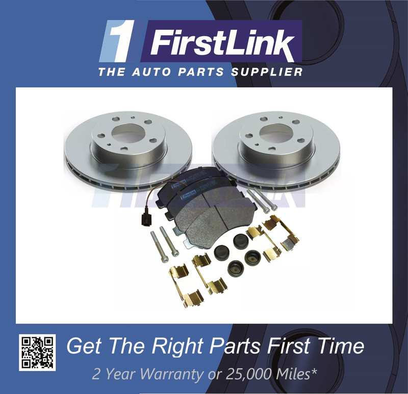 FITS- Relay MK3 Ducato MK4 Boxer MK2 2.2D 3.0D 16″Wheel Front Brake Discs Pads