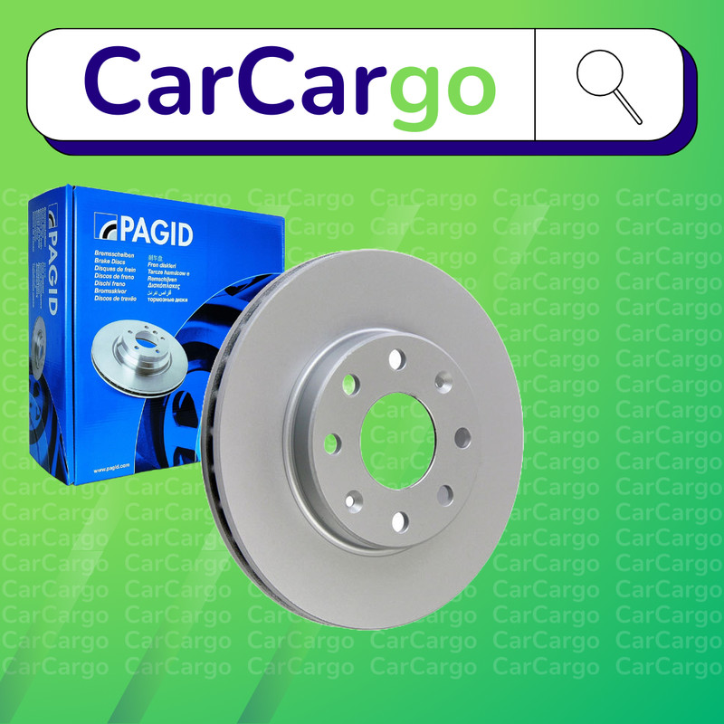 Pagid Vented Front Brake Discs Pair For Chevrolet Spark 1.0 SX 2005-2024 236 mm