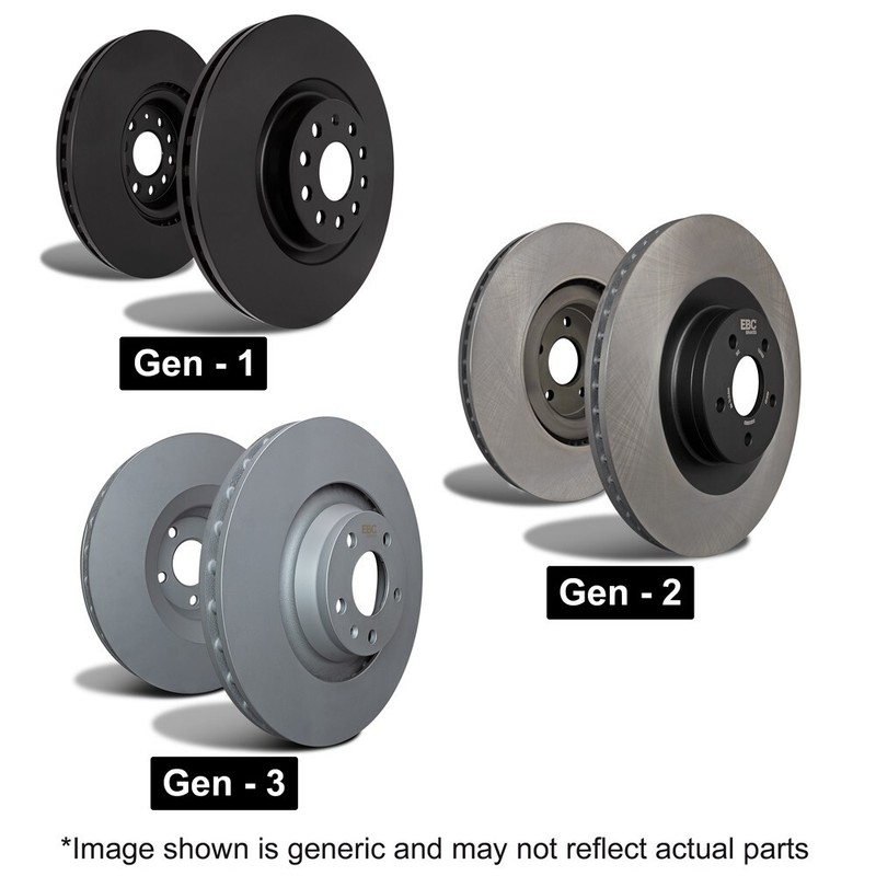 EBC D Series Premium OE Replacement Disc Rotors Pair to fit Rear For Nissan