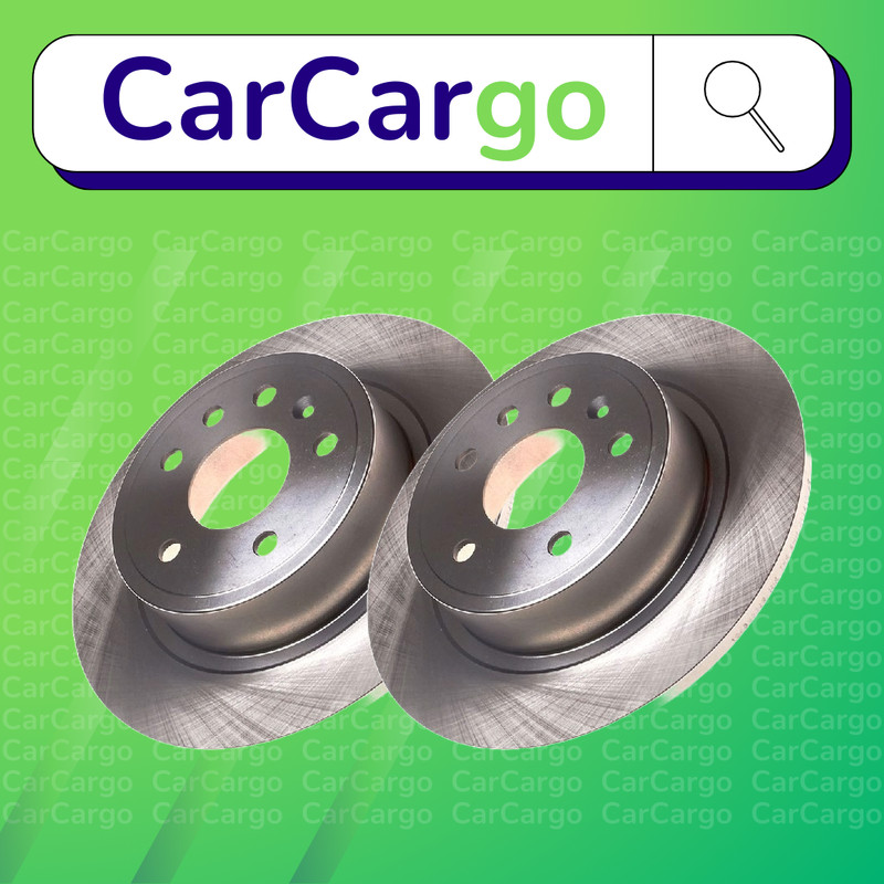Premium Solid Rear Brake Discs Pair For Saab 9-5 1.9 TiD 2006-2009 286 mm
