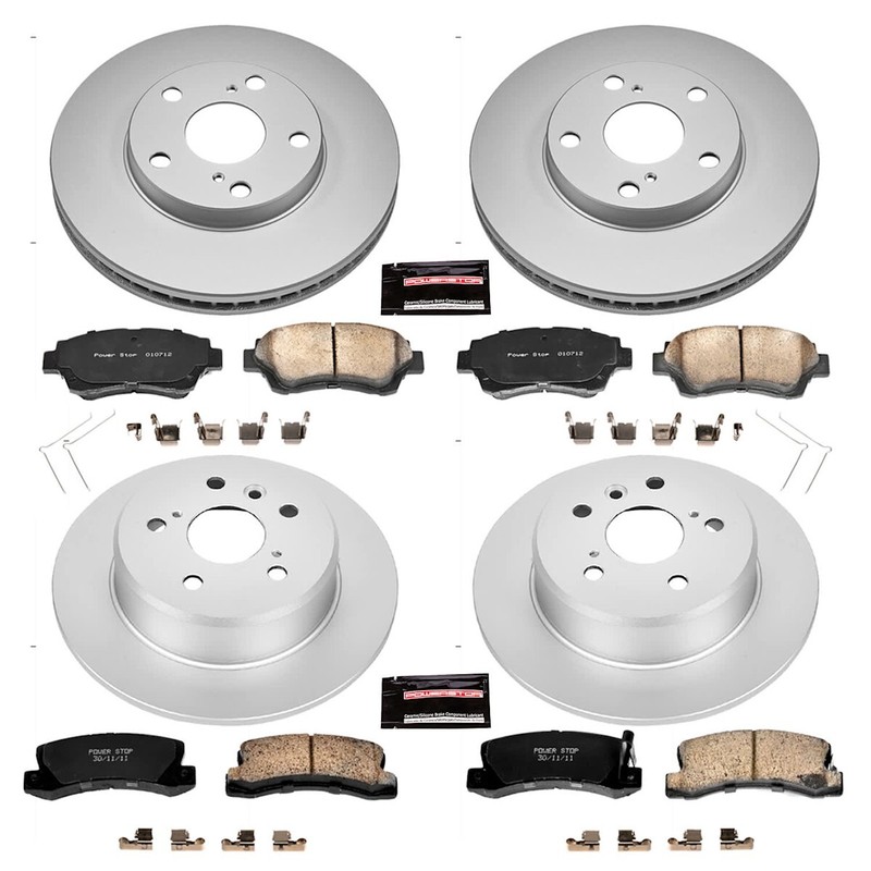 CRK2776 Powerstop 4-Wheel Set Brake Disc and Pad Kits Front & Rear for Camry gallery