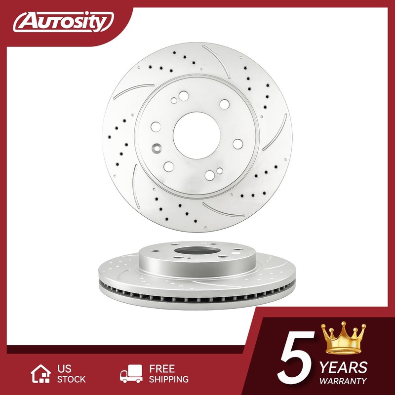 Front Drilled Slotted Brake Rotors For Silverado Sierra 1500 Set of 2 12166057