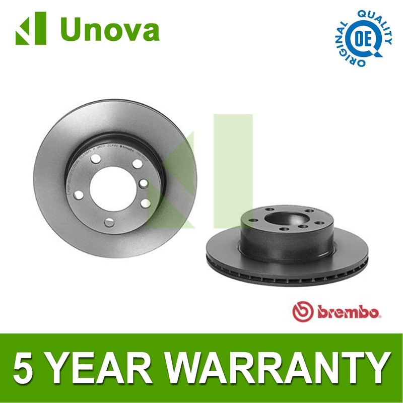Brake Discs Front Unova Fits BMW 1 Series 2 1.5 1.6 D 2.0 34116792215