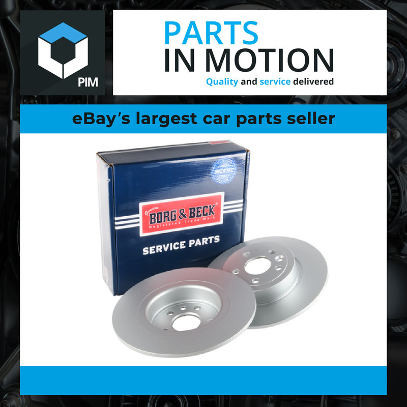 2x Brake Discs Pair Solid fits RANGE ROVER EVOQUE L538 2.0D Rear 15 to 19 317mm