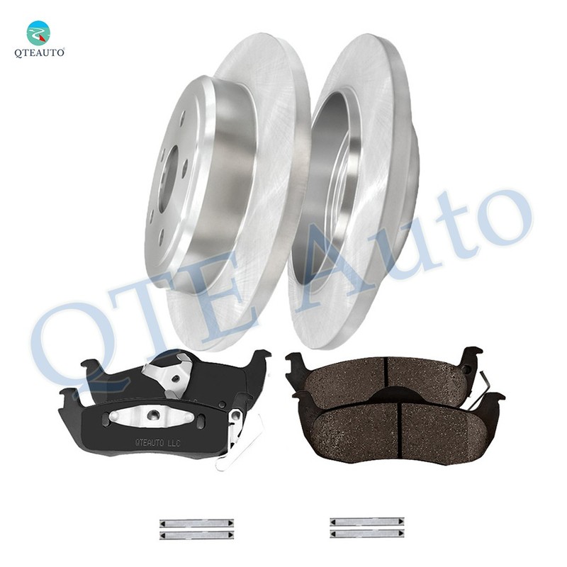 Set of 6 Rear 320mm Brake Disc Rotors-Brake Pad To 2005-2010 Jeep Grand Cherokee