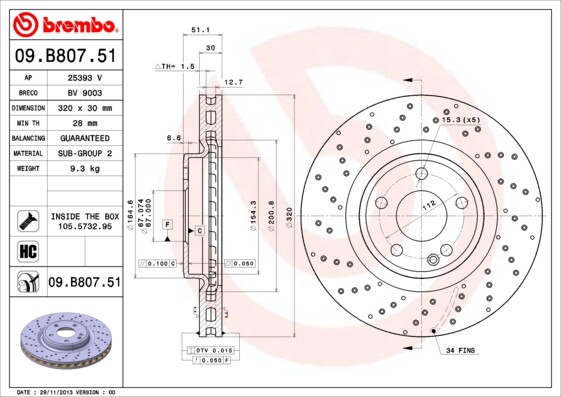 Fits Mercedes GLA CLA A-Class 2.0 CDi 2.1 D Brake Disc Front Howen gallery